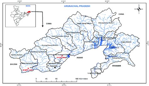 Physical Map Of Arunachal Pradesh World Map