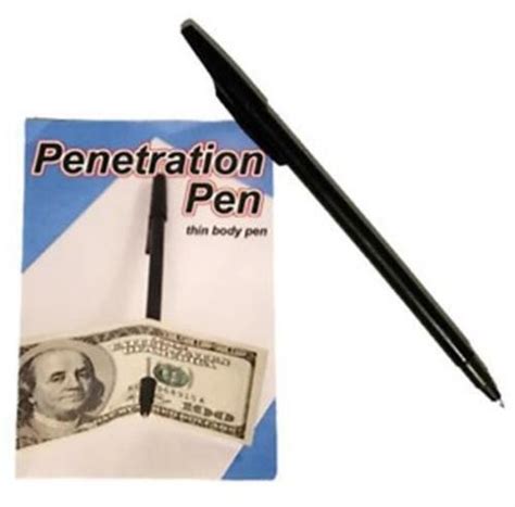 Penetration Pen Through Anything Dollar Bill Magic Trick Penetrating