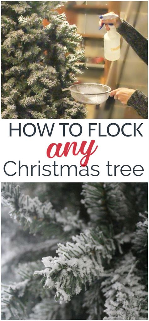 Diy Flocked Christmas Tree How To Flock Any Christmas Tree The Right