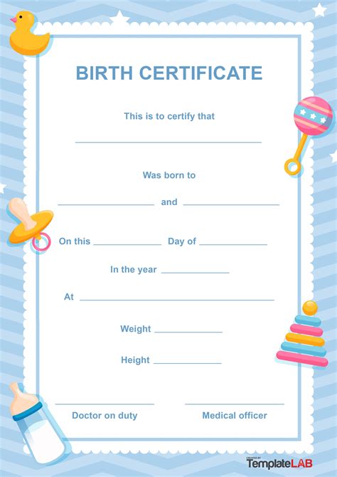 Free to download and print. Fake Birth Certificate Maker Free - 25 Free Birth ...