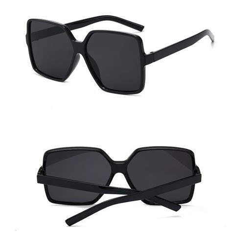 retro womens fashion square large frame sunglasses personality oversized eyewear ebay