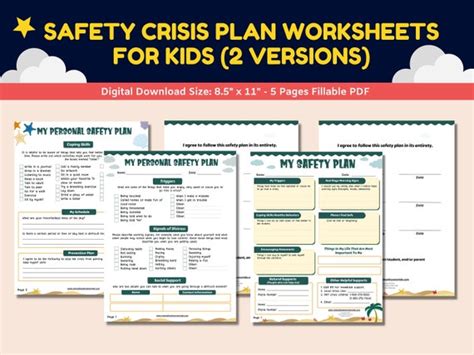 Safety Plan Worksheet Ubicaciondepersonascdmxgobmx