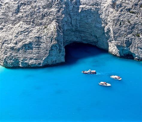 Floating In The Blue Zakynthos Greece Navagio Beach Cristina