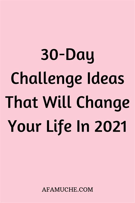 30 Day Challenge Of 30 Actionable Steps To Get You Closer To Your Dream