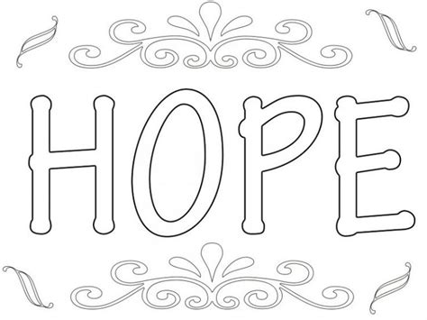 Free Printable Hope Coloring Pages PaytentuWilkerson