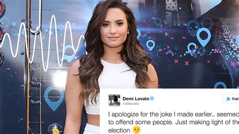 Demi Lovato Tweets And Deletes Sexual Assault Election Joke About