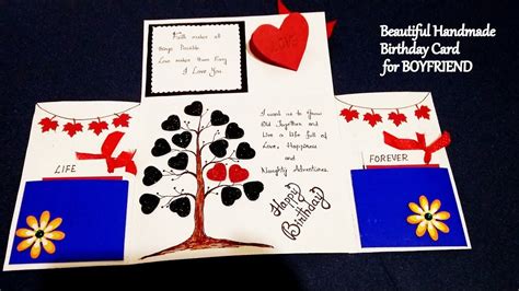 Beautiful Handmade Birthday Card For Boyfriend Complete Tutorial