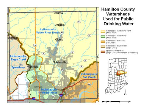 Hamilton County Watershed Map