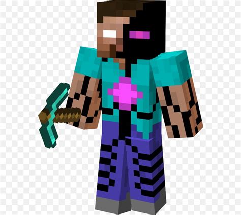 Minecraft Pocket Edition Herobrine Enderman Skin Png 562x734px