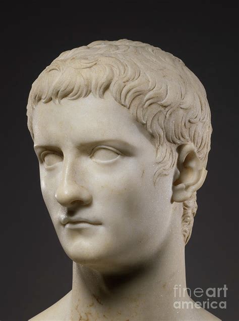Portrait Bust Of The Emperor Gaius Known As Caligula Sculpture By