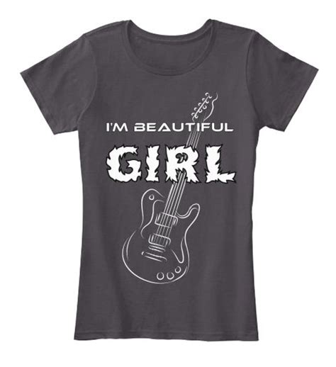 Im Beautiful Girl Heathered Charcoal T Shirt Front Cool T Shirts