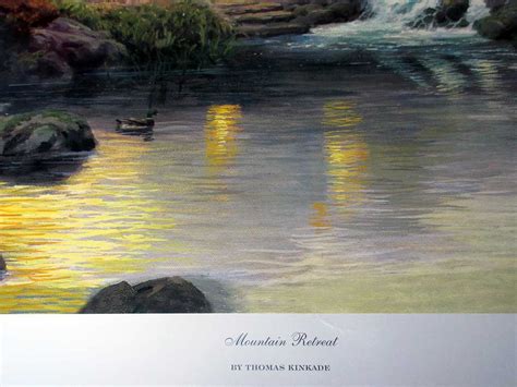 Thomas Kinkade Mountain Retreat A Lithographic Print