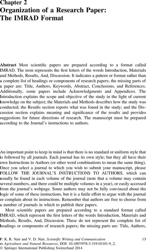 It is made up of many unique concepts, events and methods. 005 Imrad Format Research Paper Example Page 1 ~ Museumlegs