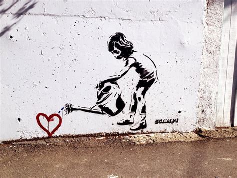 Watering Love Street Art In 2019 Banksy Art Street Art Street Art