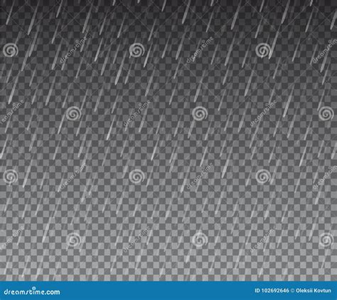 Overlay Rain Effect Vector Illustration Stock Illustration