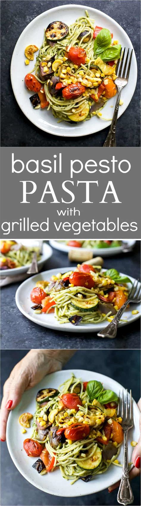 Check spelling or type a new query. Basil Pesto Pasta with Grilled Vegetables | Easy Healthy ...