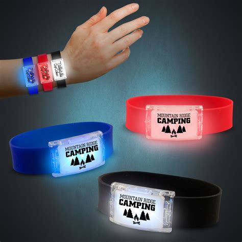 Red Led Silicone Wristbands Red Shop By Color