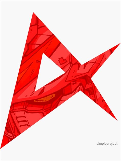Nu Gundam Logo Sticker For Sale By Simpluproject Redbubble