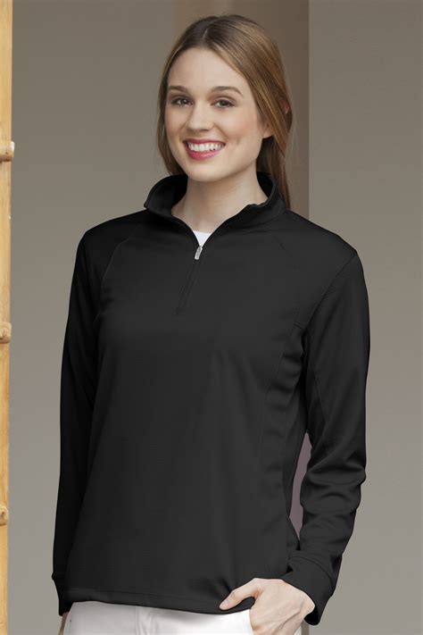 Start by configuring your product then increase promotional performance with this personalized pullover! Vansport 3406 - Women's Mesh Quarter Zip Tech Pullover $25 ...