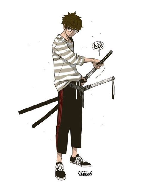 Anime Boy Samurai Katana Art Character Design Male Character Design Concept Art Characters