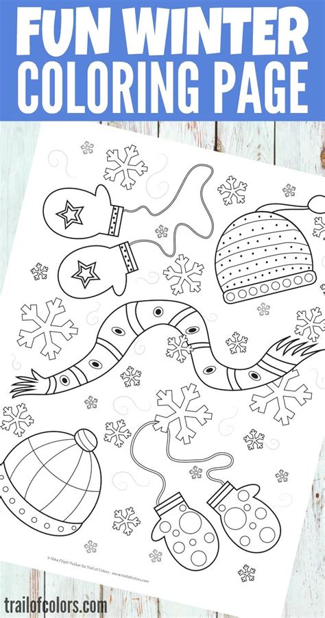 Discover our archives of coloring pages and you'll find something useful. Free Printable Winter Coloring Page for Kids | Coloring ...