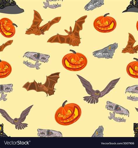 Halloween Seamless Texture Royalty Free Vector Image