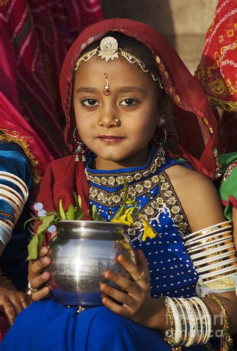 Young Rajathani At Mewar Festival Udaipur India Photograph By Craig