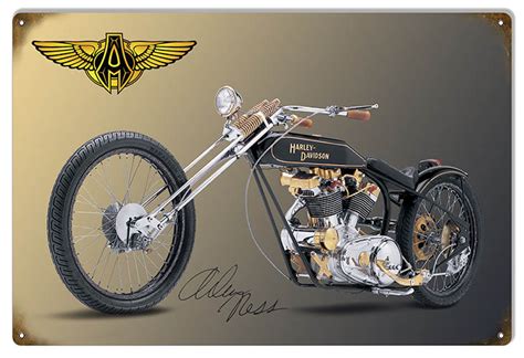 Black Chopper Custom Made Arlen Ness Signature Series Motorcycle 12
