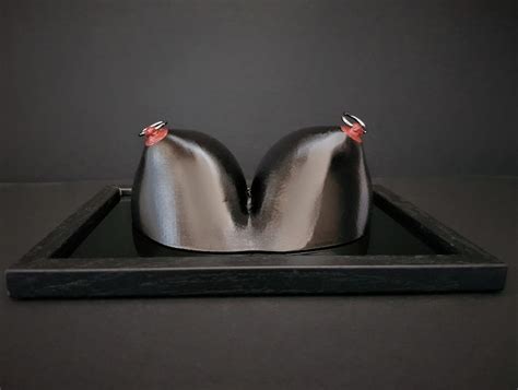 Pierced Breasts 3d Art Sculpture Erotic Boobs Naughty Sex Etsy