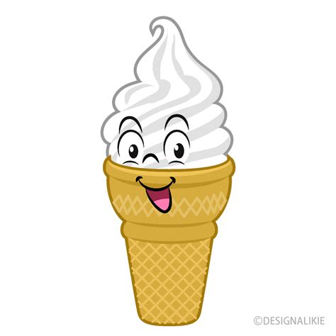 Soft Serve Ice Cream Cartoon Free PNG ImageIllustoon