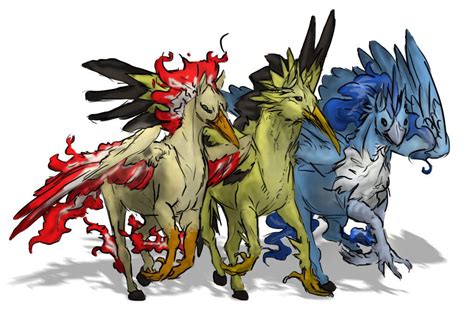 Pokemon Legendary Hippogriff Trio By Thunderscry On Deviantart