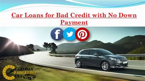 Ppt Bad Credit Car Loans With No Down Payment No Down Payment Auto