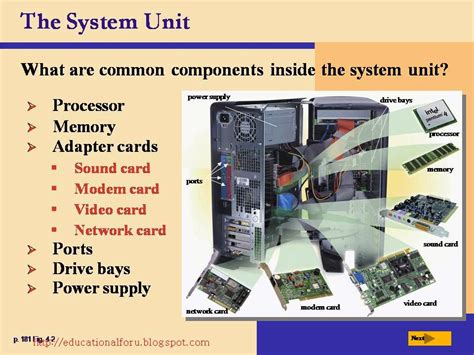 Education4all Discovering Computers The Components Of The System Unit