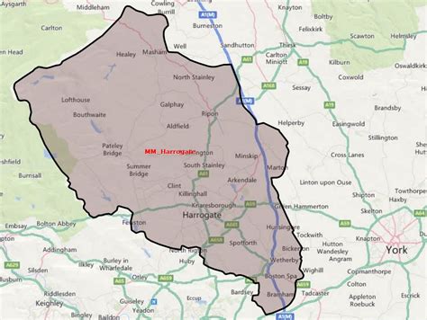 Harrogate Map Merry Maids Domestic Cleaning Services