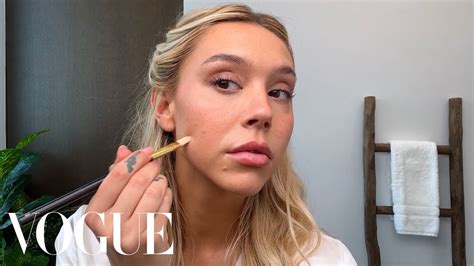 alexis ren s guide to face lifting romantic makeup beauty secrets vogue feel beauty recently
