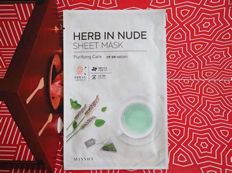 Missha Herb In Nude Sheet Mask Purifying Care