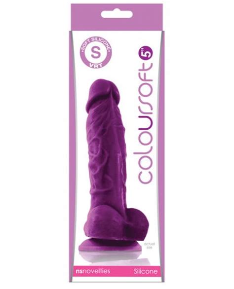 Coloursoft 5 Inches Silicone Soft Dildo Purple On Literotica