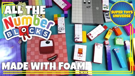 Every Numberblock Ever Made With Foam Numberblock 1 To 100 Youtube