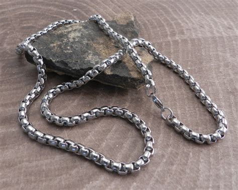 Box Chain Stainless Steel Necklace Amigaz Attitude Approved Accessories