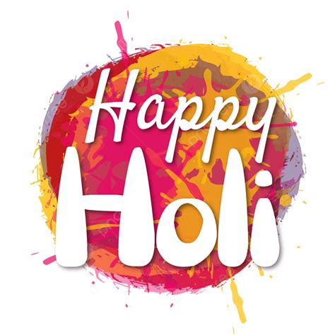 Happy Holi Color Vector Hd Png Images Happy Holi Colorful On