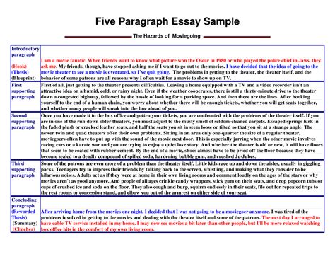 5 Paragraph Informative Essay Templates At