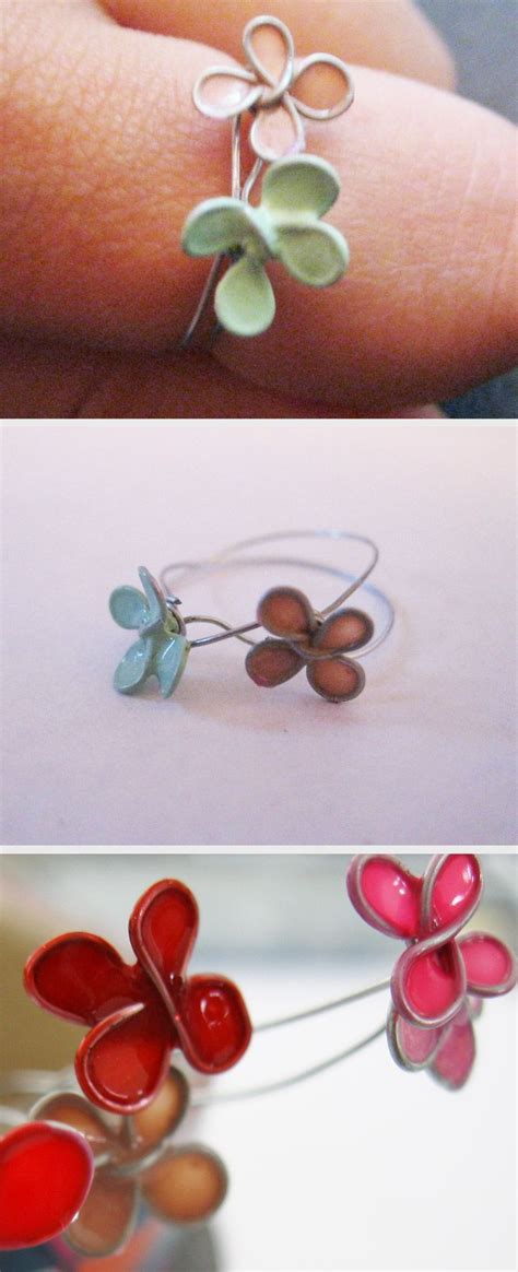 Maybe you would like to learn more about one of these? "Stained Glass" Flower Ring | Nail polish jewelry, Stained ...
