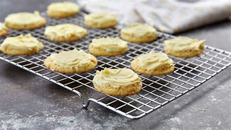Pour into the prepared tin and gently level the surface. Frosted Cake Mix Lemon Cookies recipe from Betty Crocker