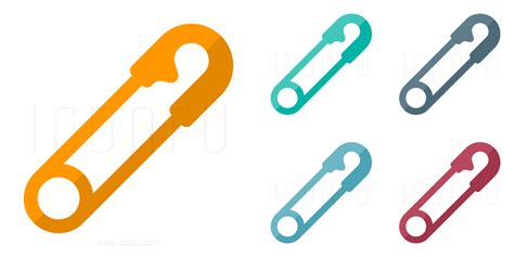 Safety Pin Icon Paper Style Iconfu