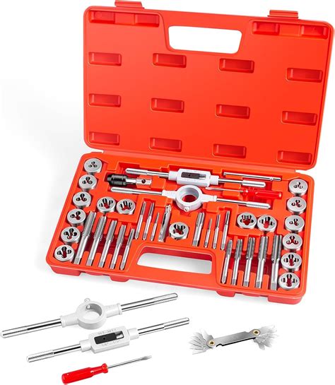 Efficere Best Choice 40 Piece Tap And Die Set Sae Inch Sizes