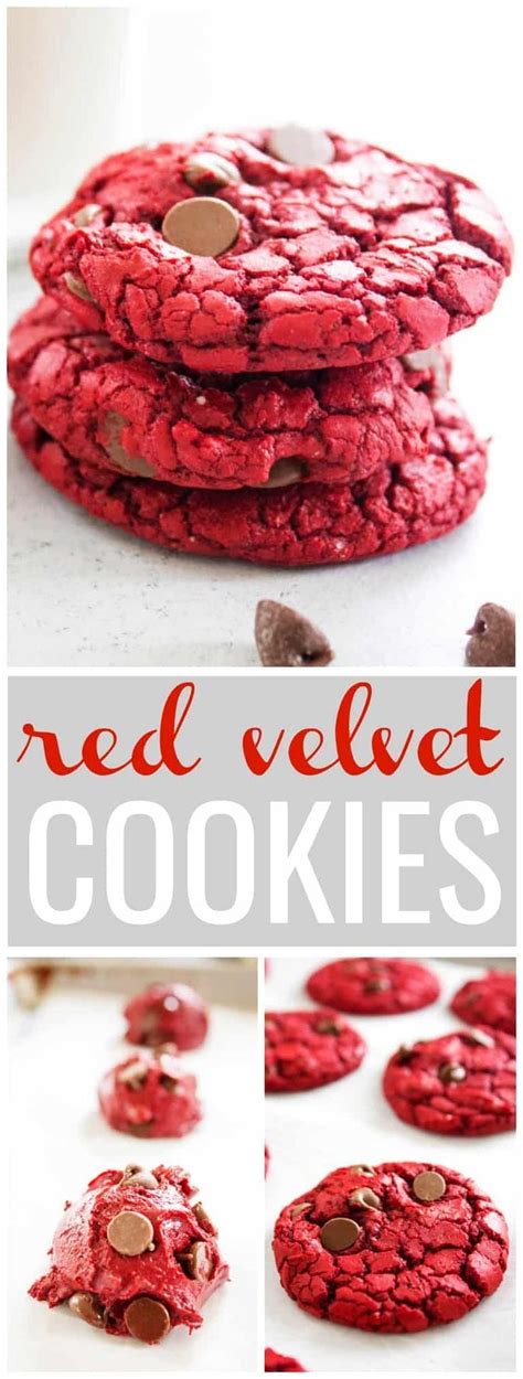 RED VELVET CAKE MIX COOKIES Easy And Made With Only With 4