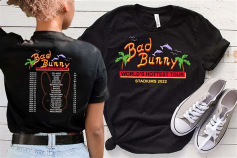 2022 Bad Bunny Tour Shirt Un Verano Sin Ti Merch Bad Bunny Concert Unisex Shirt