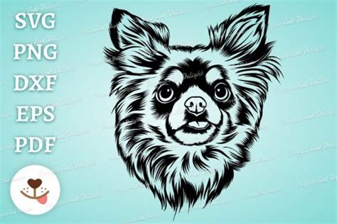 2 Long Haired Chihuahua Svg Designs And Graphics