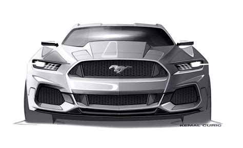 Ford Mustang Design Sketch By Kemal Curic Car Body Design