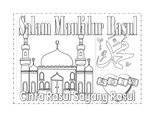 Maybe you would like to learn more about one of these? Pertandingan Mewarna Gambar Mewarna Maulidur Rasul